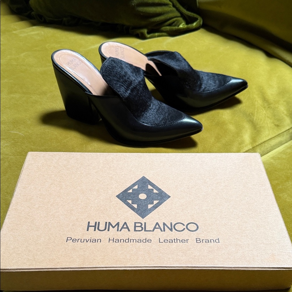 Black Leather Women's Shoes
